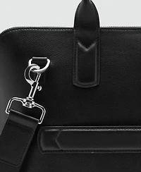 Mango Men's Leather Tote Bag