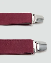 Mango Men's Leather Details Adjustable Elastic Straps