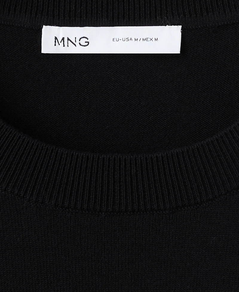 Mango Men's Cotton Regular-Fit T-Shirt