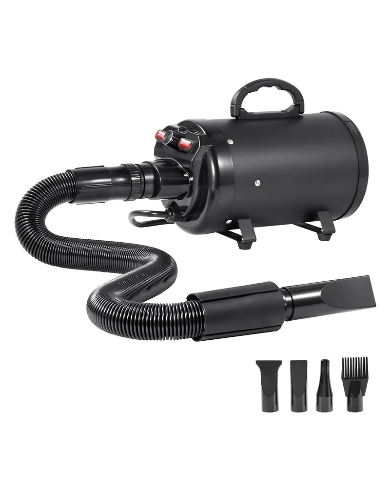 Vevor Dog Dryer 2800W Pet Grooming Dryer Adjustable Speed with 4 Nozzles