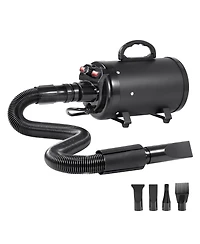 Vevor Dog Dryer 2800W Pet Grooming Dryer Adjustable Speed with 4 Nozzles