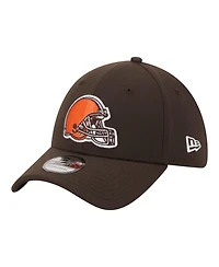 New Era Men's Brown Cleveland Browns Core Team 39THIRTY Flex Hat