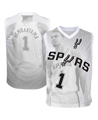 Outerstuff Big Boys and Girls Victor Wembanyama Silver San Antonio Spurs Hometown Fashion Jersey