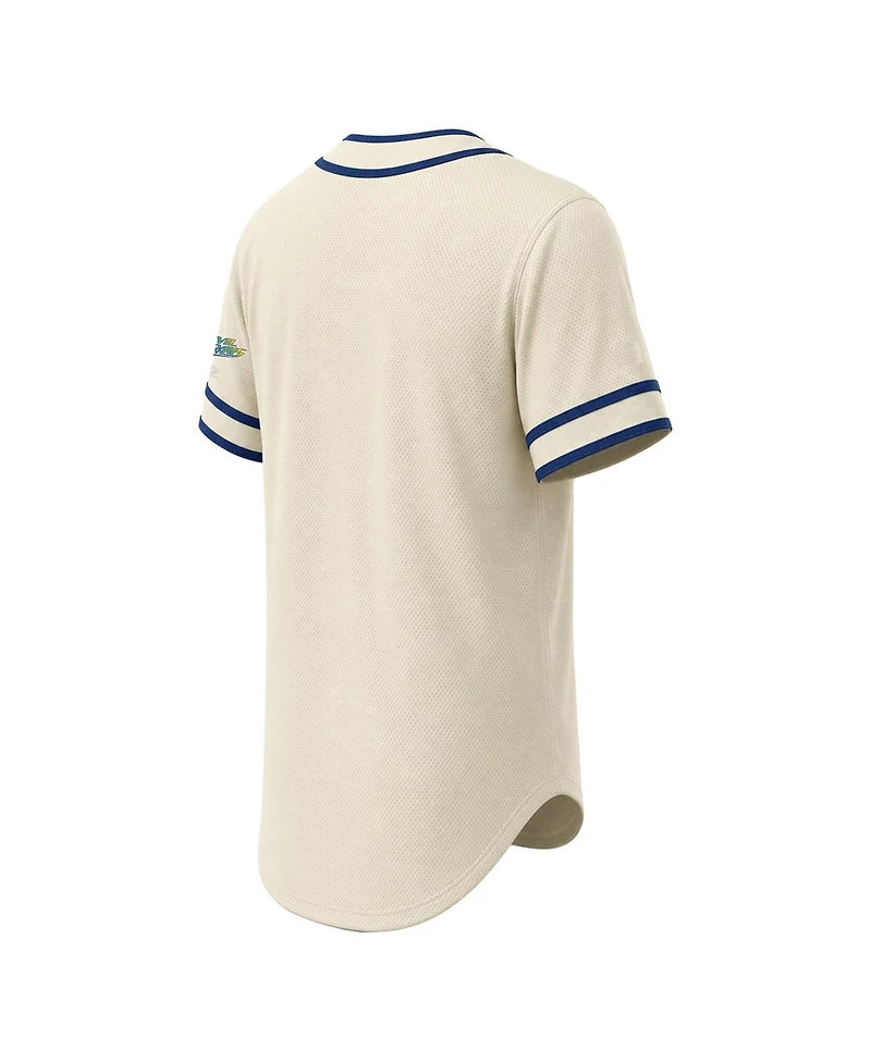 Stitches Men's Natural Tampa Bay Rays Throwback Fashion Jersey
