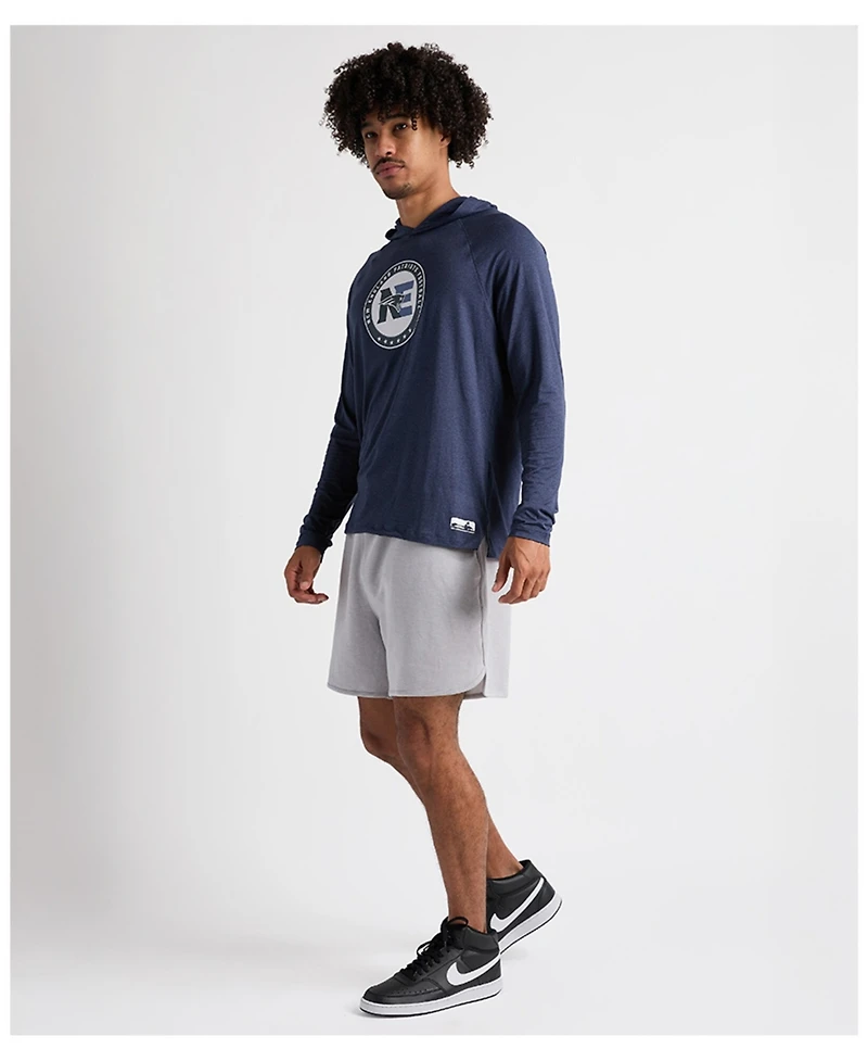 Charles River Apparel Men's x New England Patriots Navy Cayak Hooded Long Sleeve T-Shirt