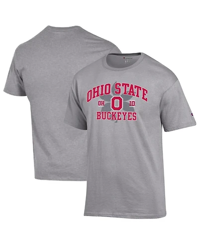Champion Men's Heather Gray Ohio State Buckeyes Varsity T-Shirt