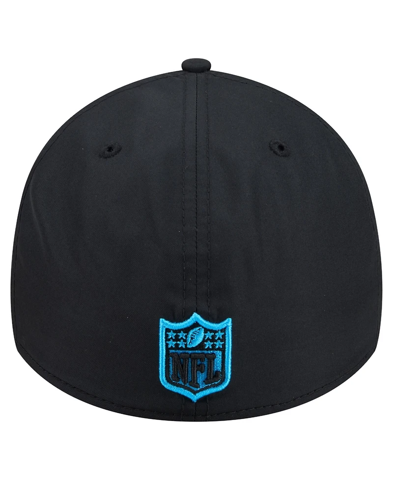 New Era Men's Black Carolina Panthers Core Team 39THIRTY Flex Hat