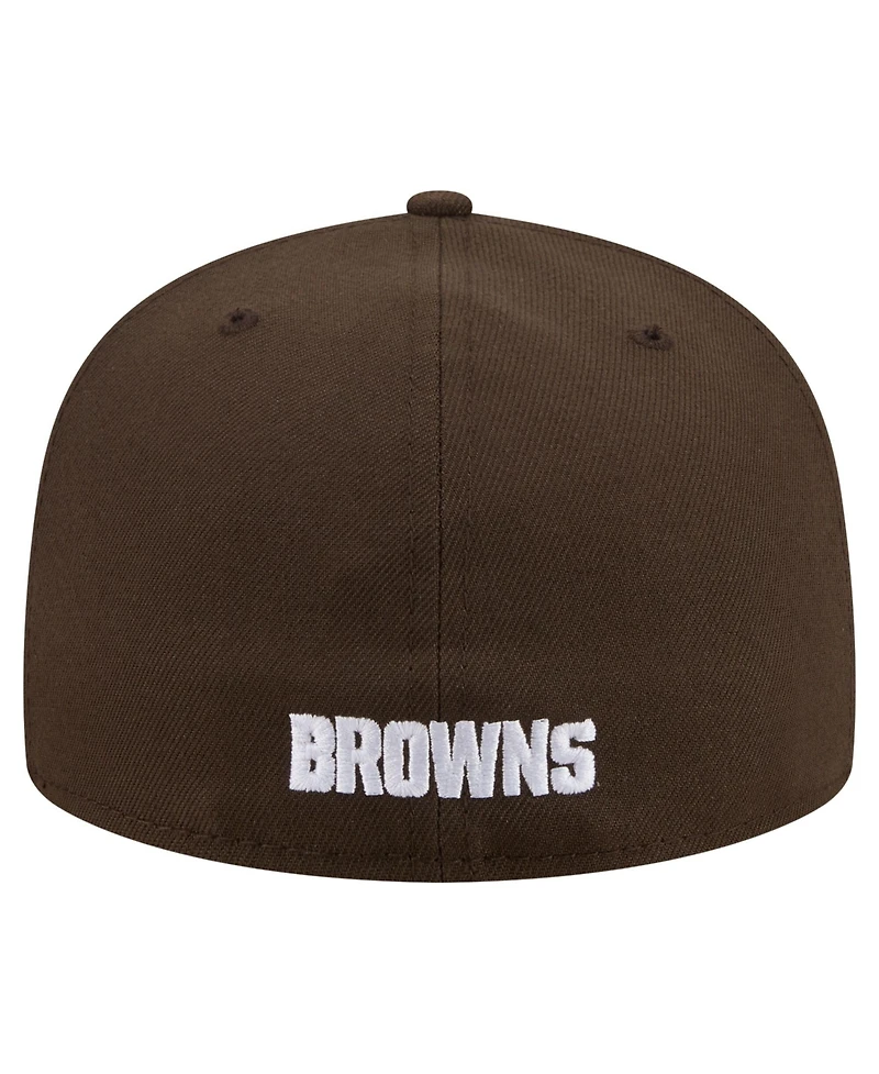 New Era Men's Brown Cleveland Browns 59FIFTY Fitted Hat