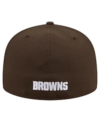 New Era Men's Brown Cleveland Browns 59FIFTY Fitted Hat