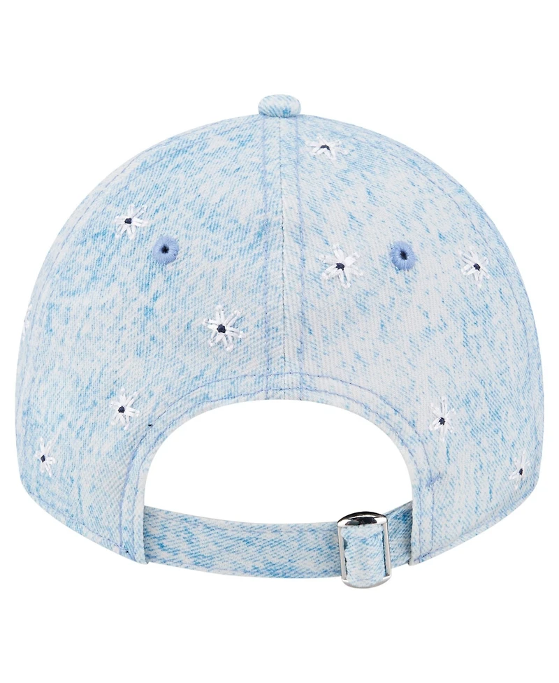 New Era Women's Light Blue New York Yankees Daisy All Over 9TWENTY Adjustable Hat