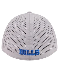 New Era Men's Gray Buffalo Bills 39THIRTY M-Crown Flex Fit Hat