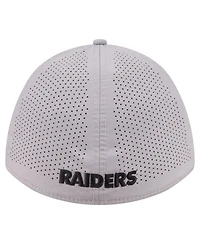 New Era Men's Gray Las Vegas Raiders 39THIRTY M-Crown Flex Fit Hat