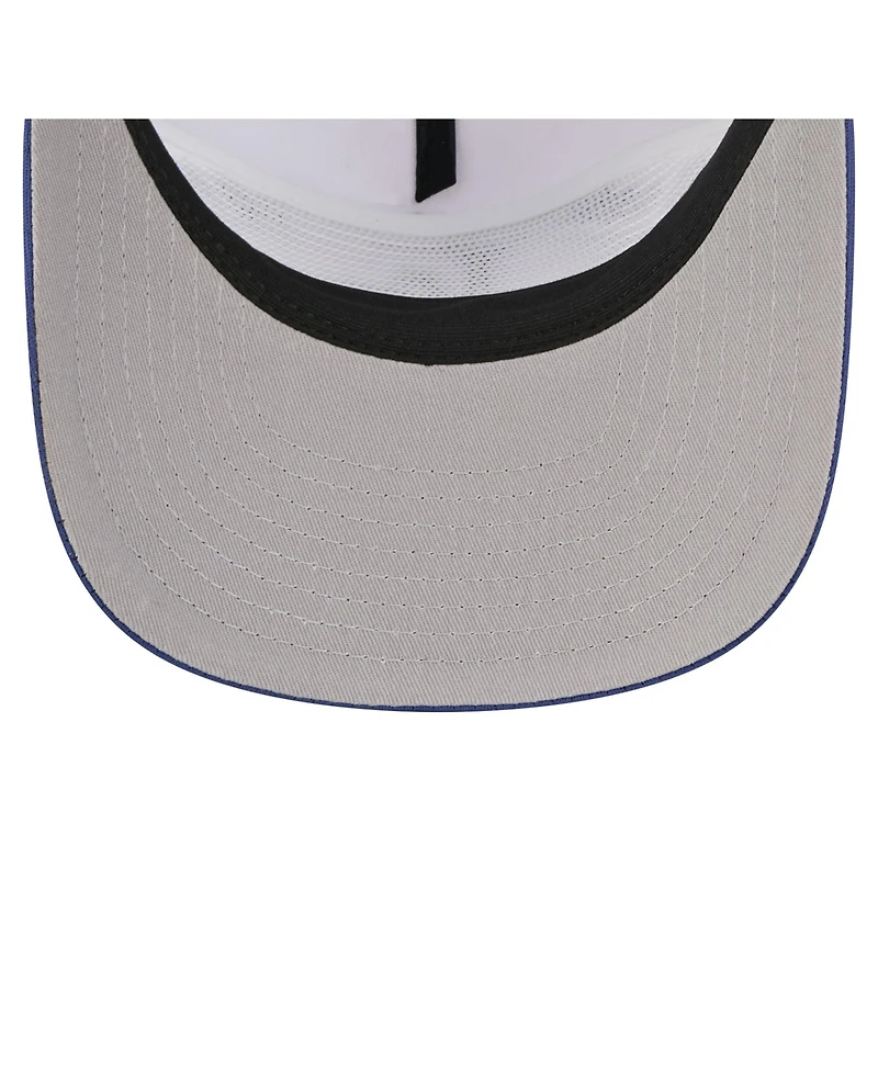 New Era Men's White/Royal Los Angeles Dodgers Retro Cut 19TWENTY Adjustable Trucker Hat