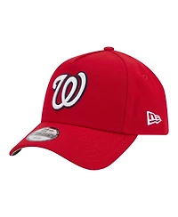 New Era Big Boys and Girls Red Washington Nationals 9FORTY A-Frame Adjustable Hat