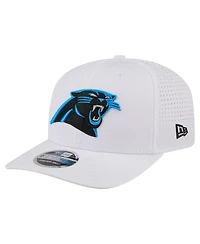 New Era Men's White Carolina Panthers Name Plate 9SEVENTY Adjustable Hat