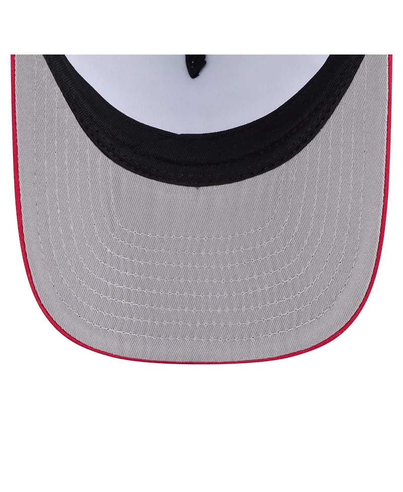 New Era Men's White/Red Philadelphia Phillies Foodie A-Frame 9FIFTY Trucker Snapback Hat