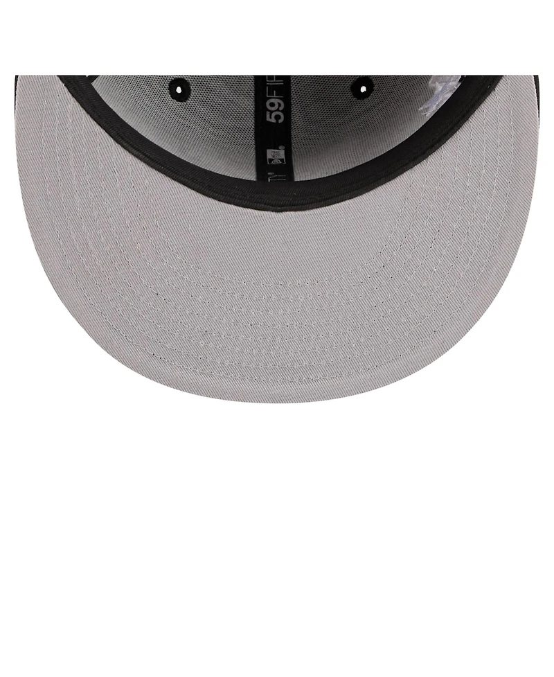 New Era Men's Black Chicago Bulls Team Collage 59FIFTY Fitted Hat