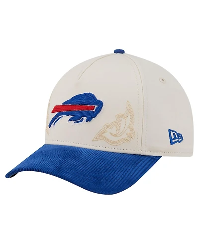 New Era Men's Cream/Royal Buffalo Bills Western 9FORTY A-Frame Adjustable Hat
