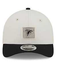 New Era Men's Cream/Black Atlanta Falcons 2026 Nfl Training Camp 9FORTY Adjustable Hat