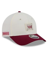 New Era Men's Cream/Burgundy Washington Commanders 2026 Nfl Training Camp 9FORTY Adjustable Hat