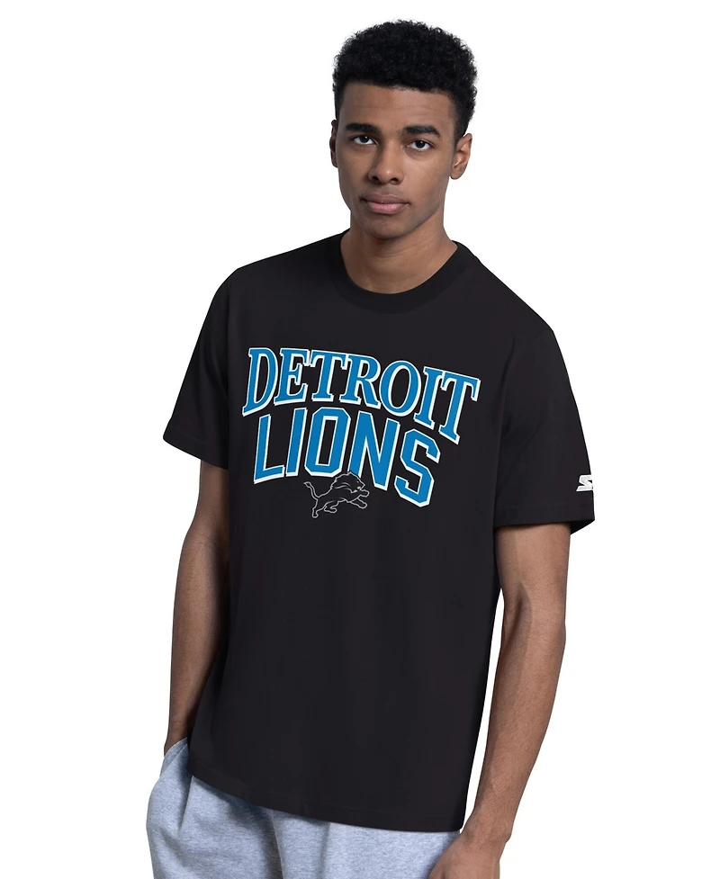 Starter Men's 2-pack Black/Gray Detroit Lions Throwback Logo T-Shirt