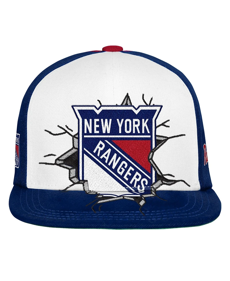 Mitchell & Ness Big Boys and Girls Navy New York Rangers Mascot Snapback Hat