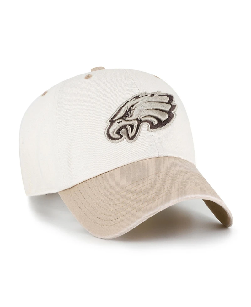 '47 Brand Men's Natural/Tan Philadelphia Eagles Neutral Terrain Clean Up Adjustable Hat