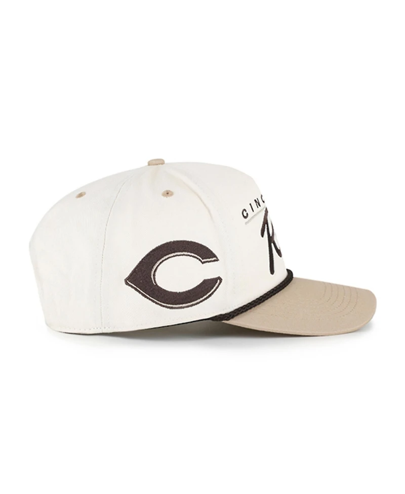 '47 Brand Men's Natural/Tan Cincinnati Reds Neutral Terrain Hitch Rope Adjustable Hat