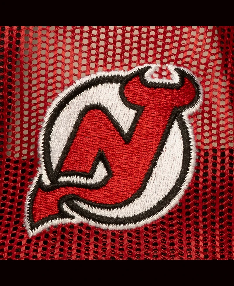 Mitchell & Ness Men's Red New Jersey Devils Head Coach Trucker Adjustable Hat