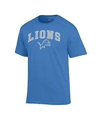 Champion Men's Blue Detroit Lions Arch Over Logo T-Shirt