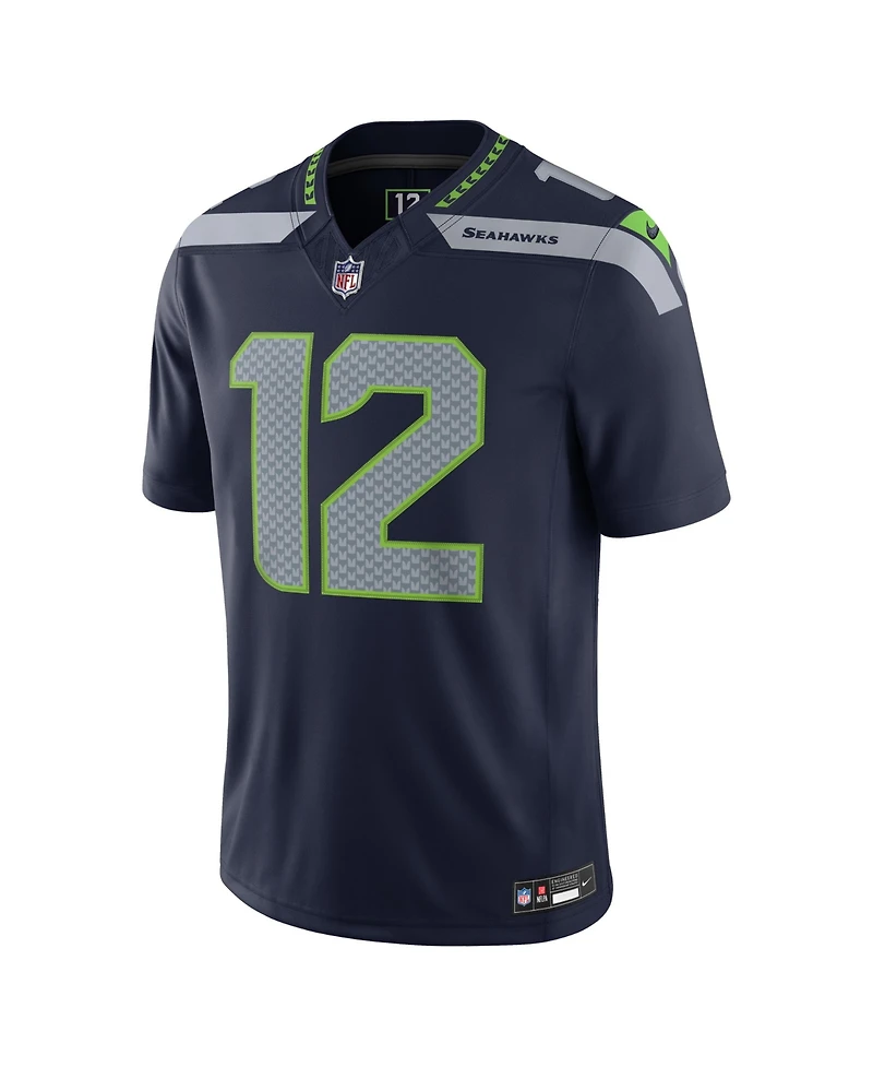 Nike Men's 12s College Navy Seattle Seahawks Vapor F.u.s.e. Stitched Limited Jersey