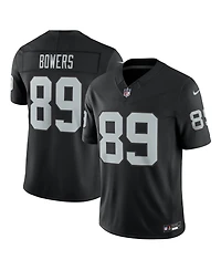 Nike Men's Brock Bowers Black Las Vegas Raiders Vapor F.u.s.e. Stitched Limited Jersey
