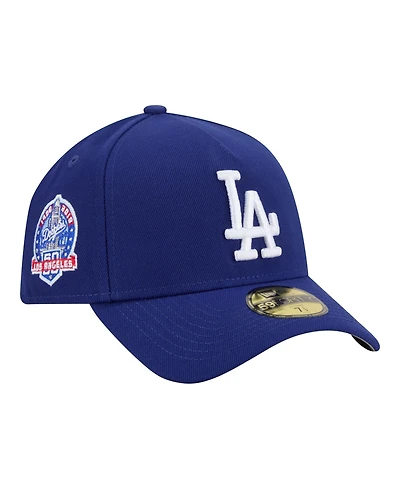 New Era Men's Royal Los Angeles Dodgers A-Frame 59FORTY Fitted Hat