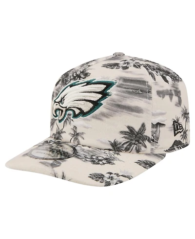 New Era Men's White Philadelphia Eagles Tropics 19TWENTY Adjustable Hat