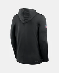 Nike Men's Black Washington Commanders Sideline Dri-fit Long Sleeve Hooded T-Shirt