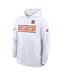 Nike Men's White Tampa Bay Buccaneers Alt Sideline Standard Issue Dri-fit Hoodie