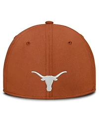 Nike Men's Texas Orange Longhorns Rise On-Field SwooshFlex Dri-fit Flex Hat