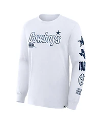 Fanatics Men's White Dallas Cowboys Legacy Long Sleeve T-Shirt
