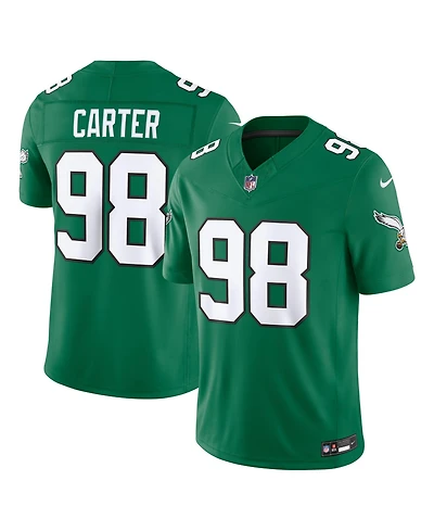 Nike Men's Jalen Carter Kelly Green Philadelphia Eagles Vapor F.u.s.e. Stitched Limited Jersey