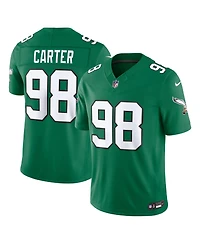 Nike Men's Jalen Carter Kelly Green Philadelphia Eagles Vapor F.u.s.e. Stitched Limited Jersey
