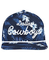 New Era Men's Navy Dallas Cowboys Palm Print A-Frame 9FIFTY Snapback Hat