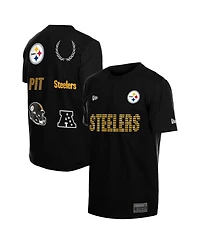 New Era Men's Black Pittsburgh Steelers Match T-Shirt