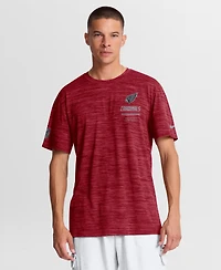 Nike Men's Cardinal Arizona Cardinals Sideline Double Covered Dri-fit Velocity T-Shirt