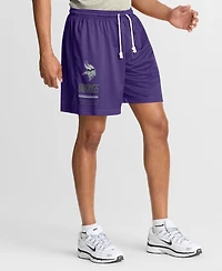 Nike Men's Purple/Platinum Minnesota Vikings Sideline Standard Issue Dri-fit Reversible Shorts