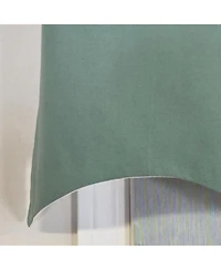 Rlf Home Soft Duck Regal Window Valance 100% Cotton Lined Rod Pocket
