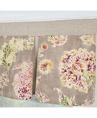 Rlf Home Monte Cristo Pleated Window Valance 100% Cotton Rod Pocket