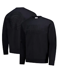 Mitchell & Ness Men's Black Detroit Pistons Phantom Fleece Sweatshirt