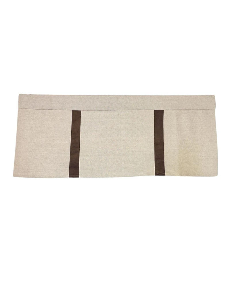 Rlf Home Denton Flat Line Window Valance Cotton Rod Pocket