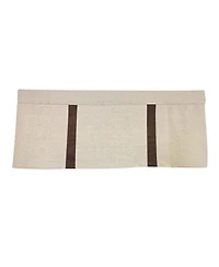 Rlf Home Denton Flat Line Window Valance Cotton Rod Pocket