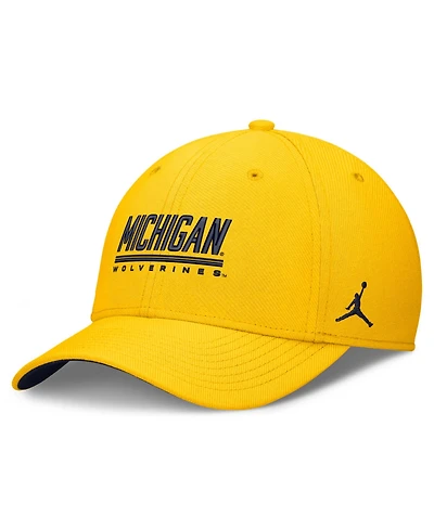 Jordan Men's Maize Michigan Wolverines Game Day Rise Swooshflex Hat